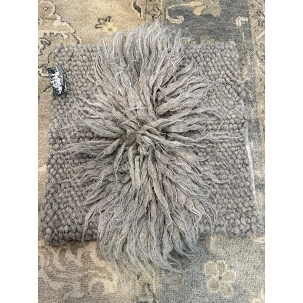 Gushka Luxury Wool Linen Pillow Cover 22 X 23